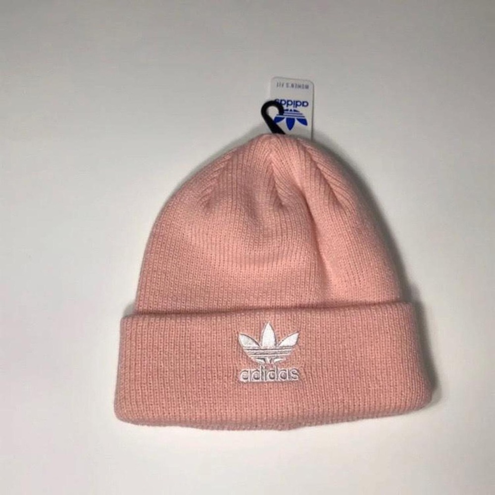 Adidas icey Pastel Pink and White Women’s Beanie - Unisex NWT